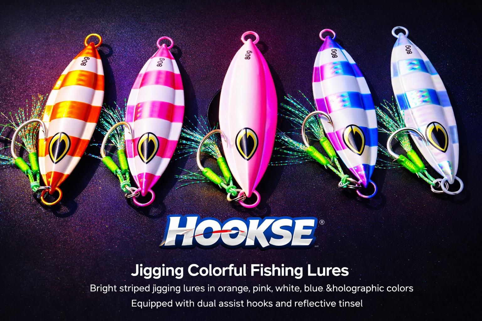 Jigging Colorful Fishing Lures