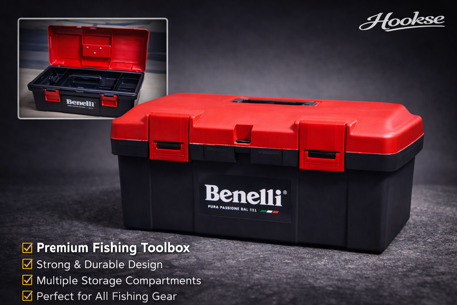 Hookse Premium Fishing Toolbox – Built for Serious Anglers