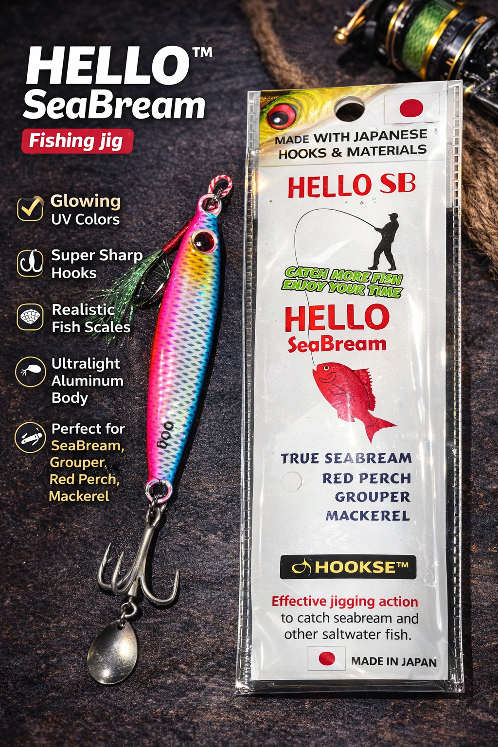 Premium Hello SeaBream Fishing Jig